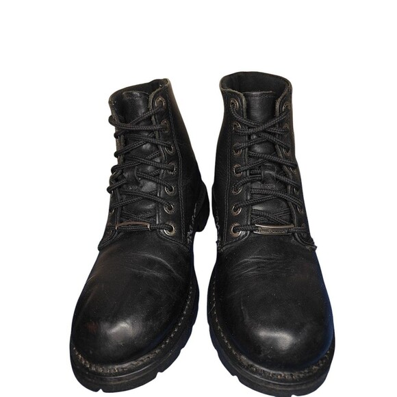 👢 Timberland Women’s Leather Lace-Up Ankle Boots Black Size 5.5 👢 - Picture 3 of 8